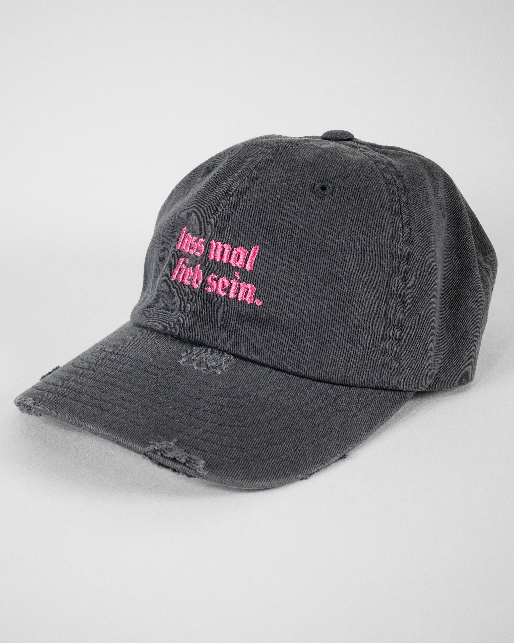 Cap LIEB SEIN destroyed grey / pink