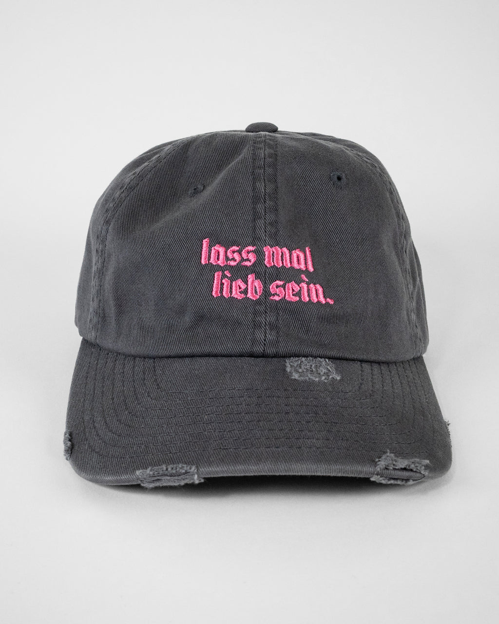 Cap LIEB SEIN destroyed grey / pink