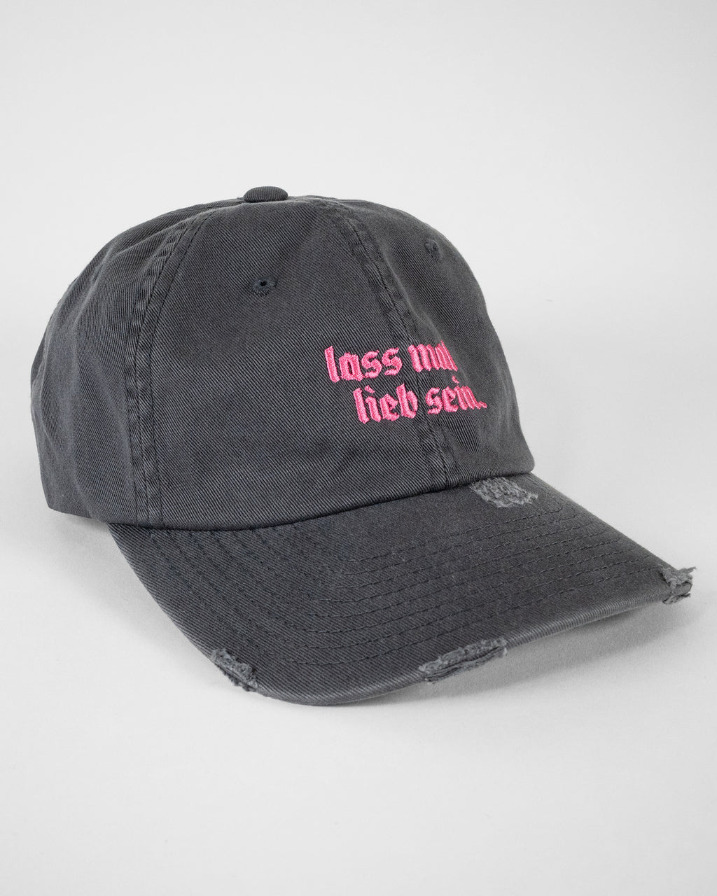 Cap LIEB SEIN destroyed grey / pink