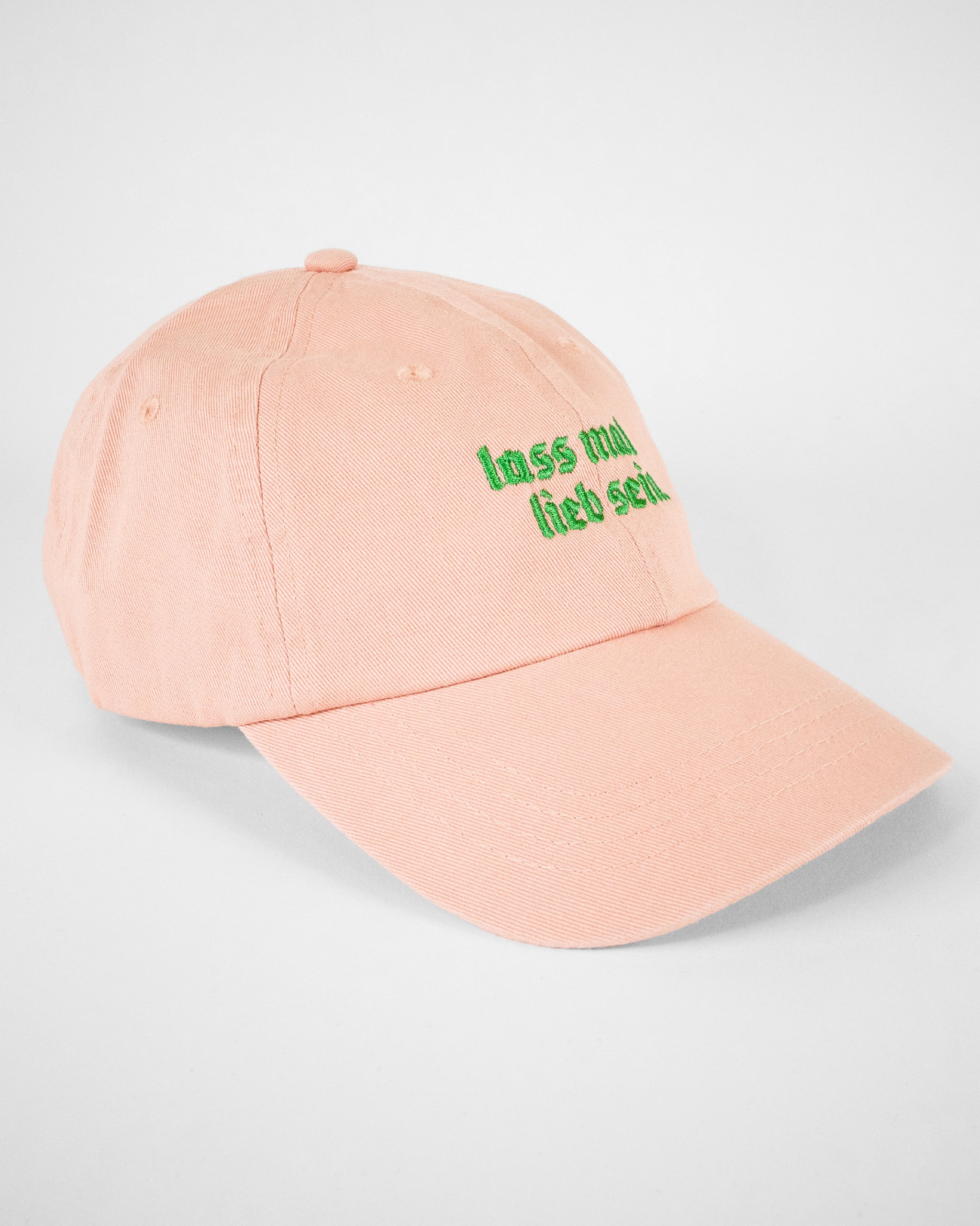 Cap LIEB SEIN peach / grün