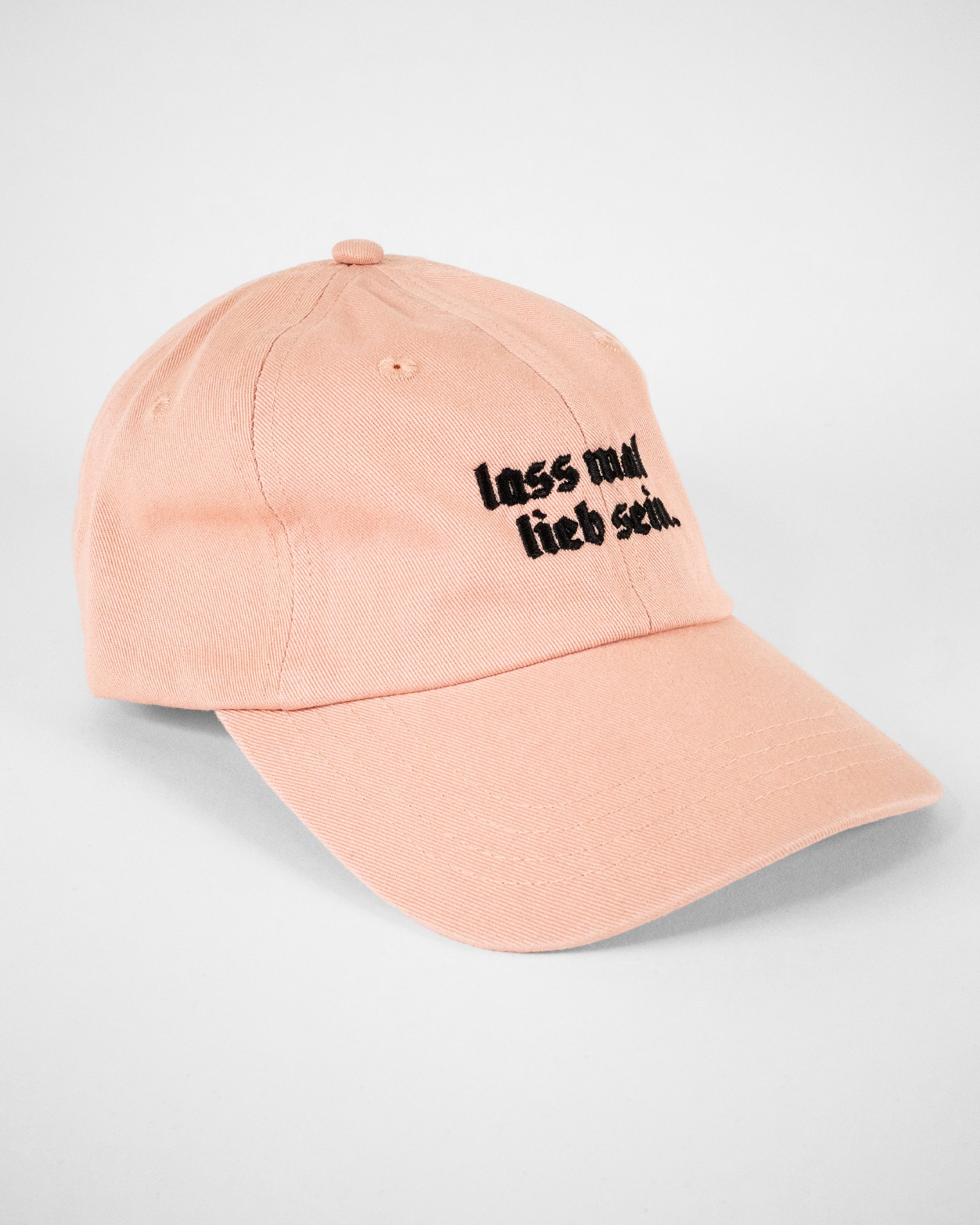 Cap LIEB SEIN peach / schwarz