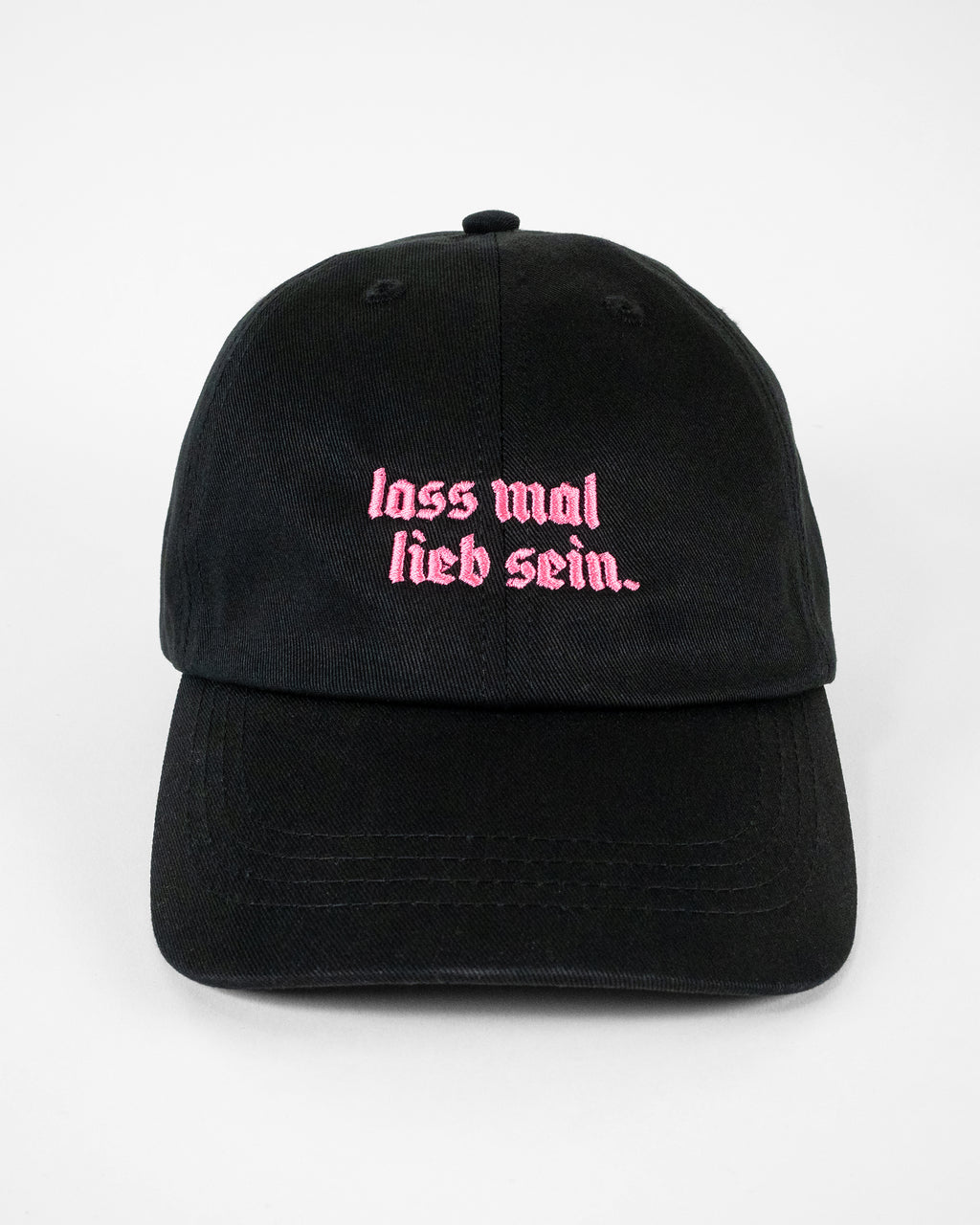 Cap LIEB SEIN schwarz / pink