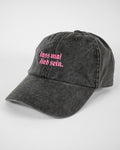 Cap LIEB SEIN vintage schwarz / pink