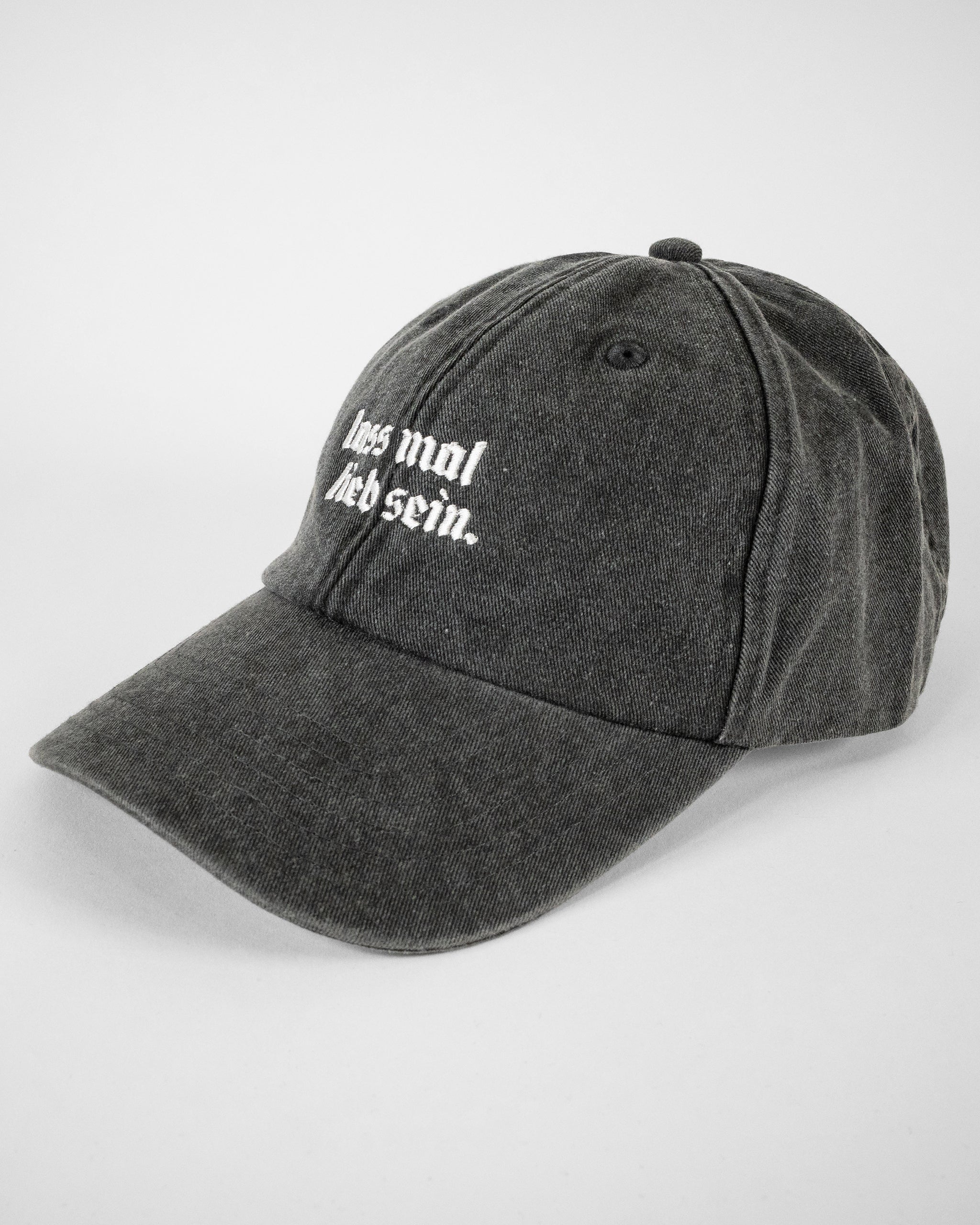 Cap LIEB SEIN vintage schwarz / weiß