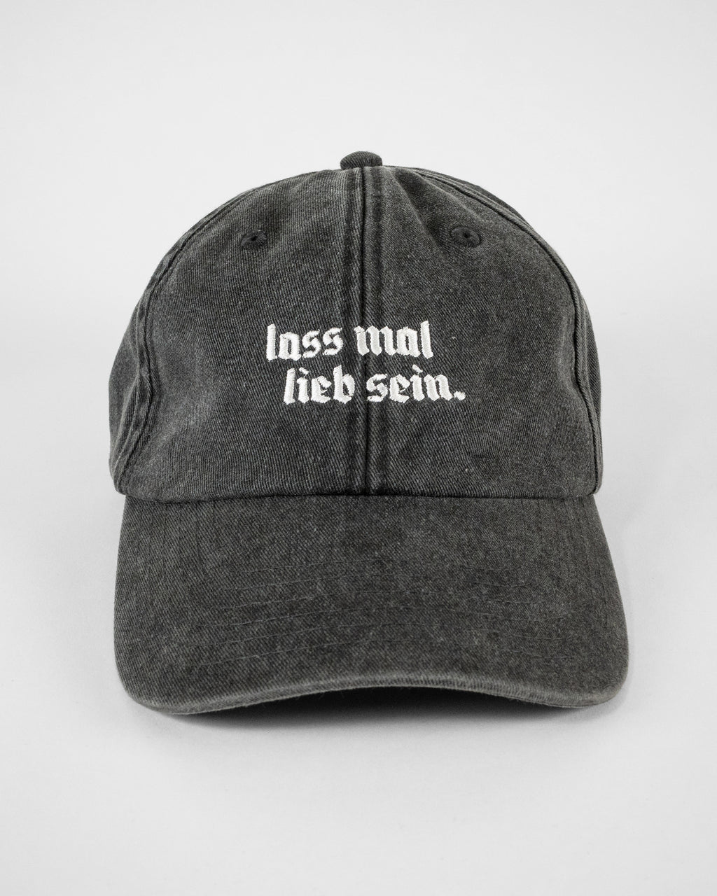 Cap LIEB SEIN vintage schwarz / weiß