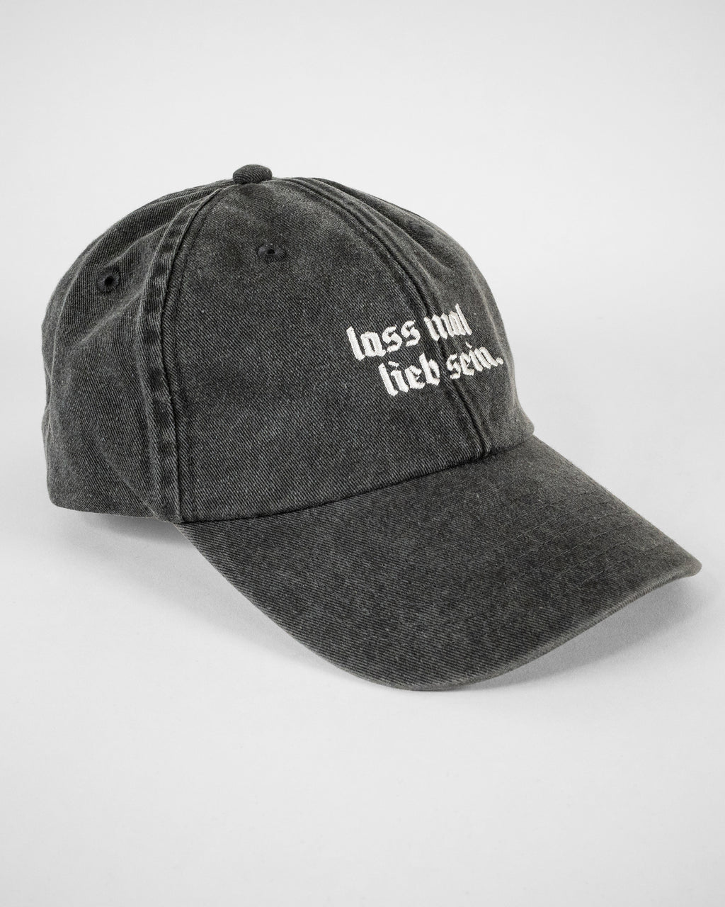 Cap LIEB SEIN vintage schwarz / weiß