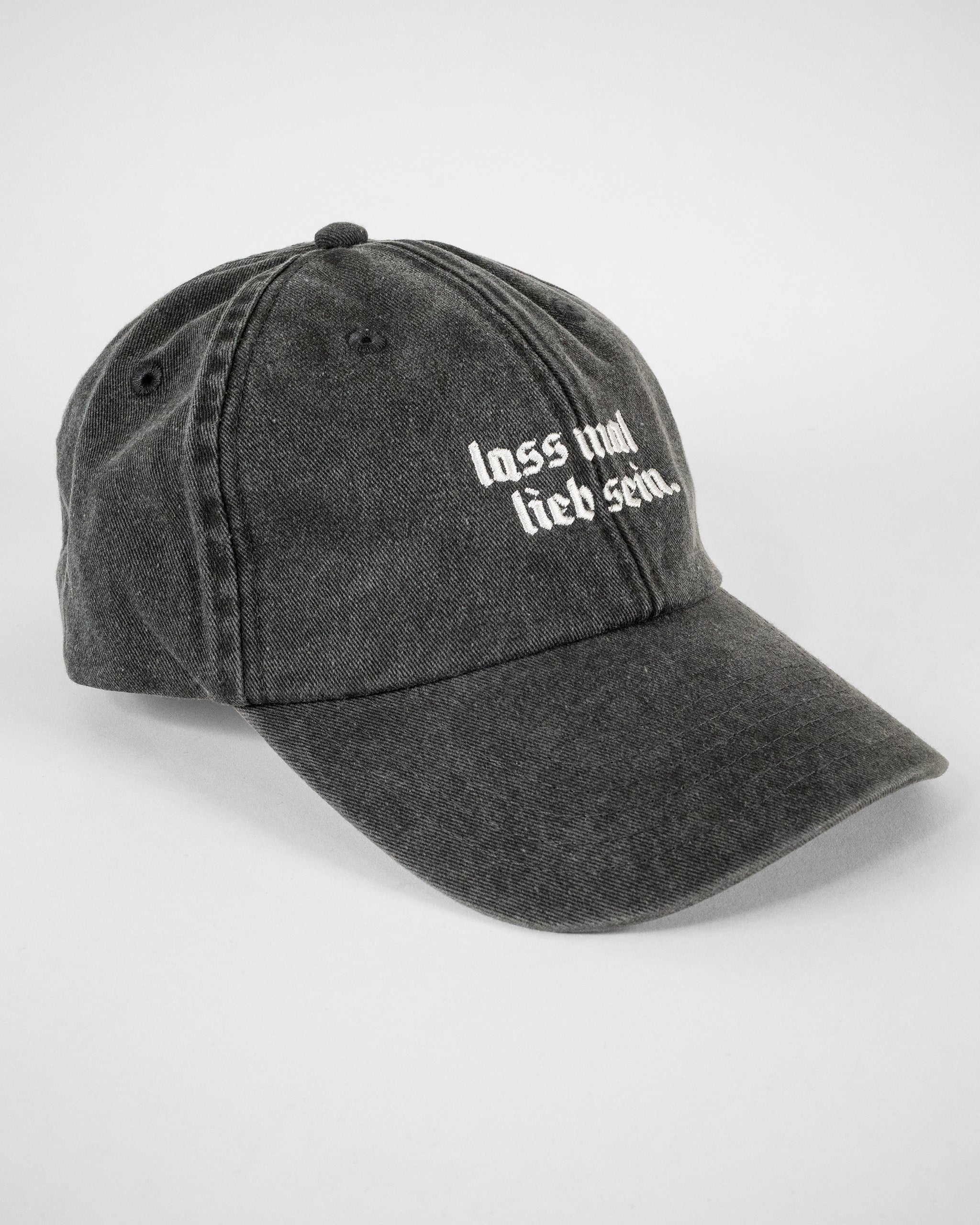 Cap LIEB SEIN vintage schwarz / weiß