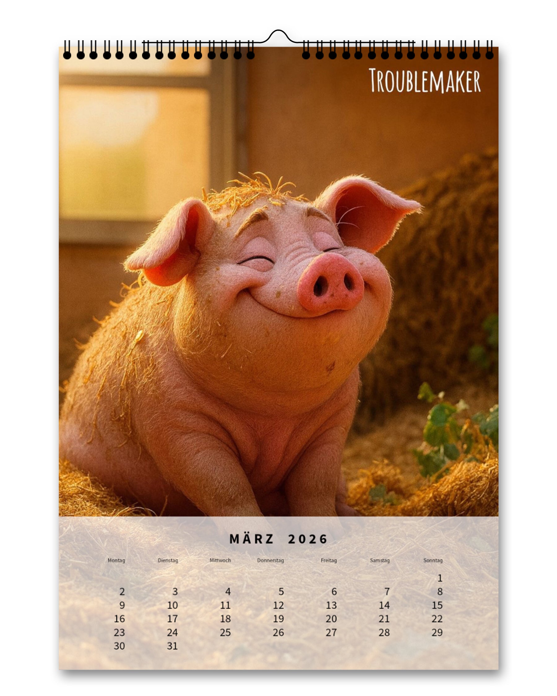 LDTL Cartoon-Wandkalender 2026