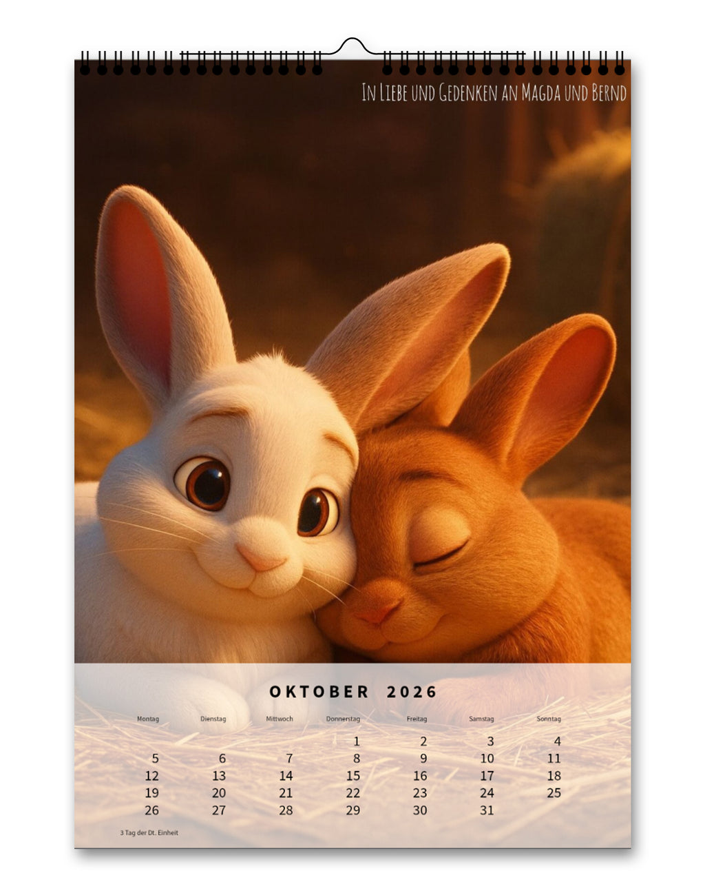 LDTL Cartoon-Wandkalender 2026