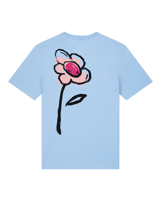 Shirt FLOWER blau