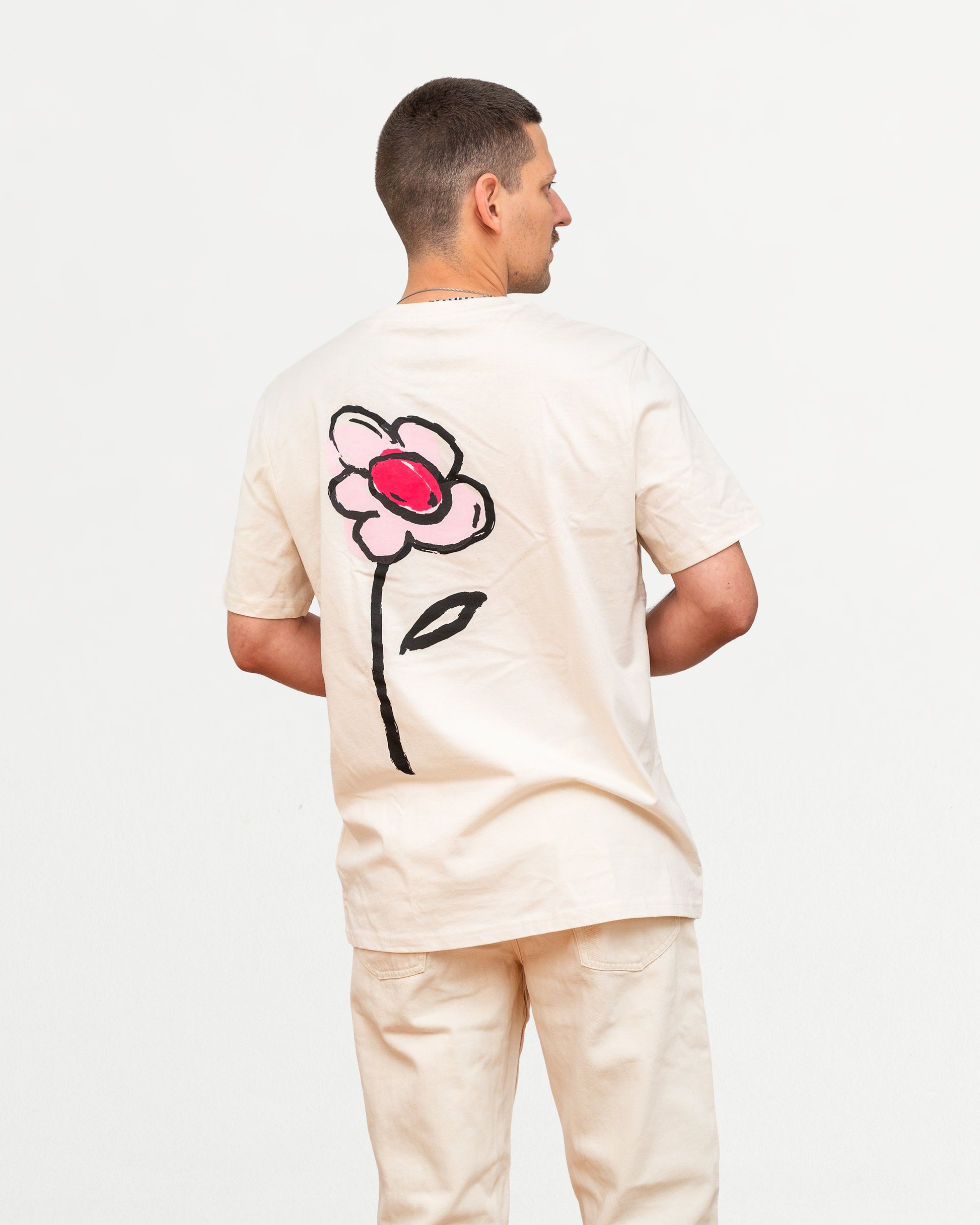 Shirt FLOWER natur