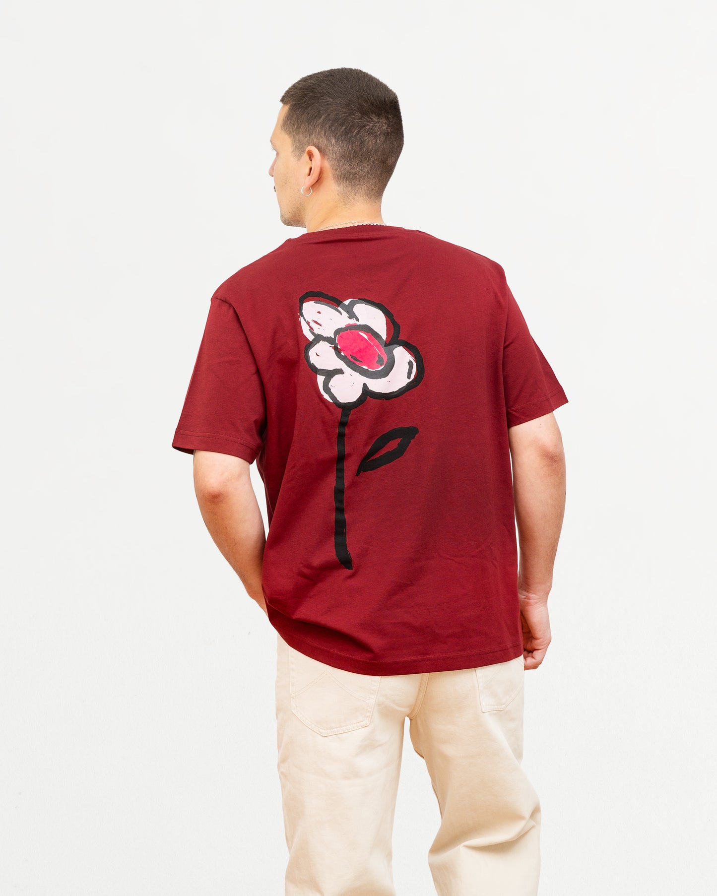 Shirt FLOWER rot