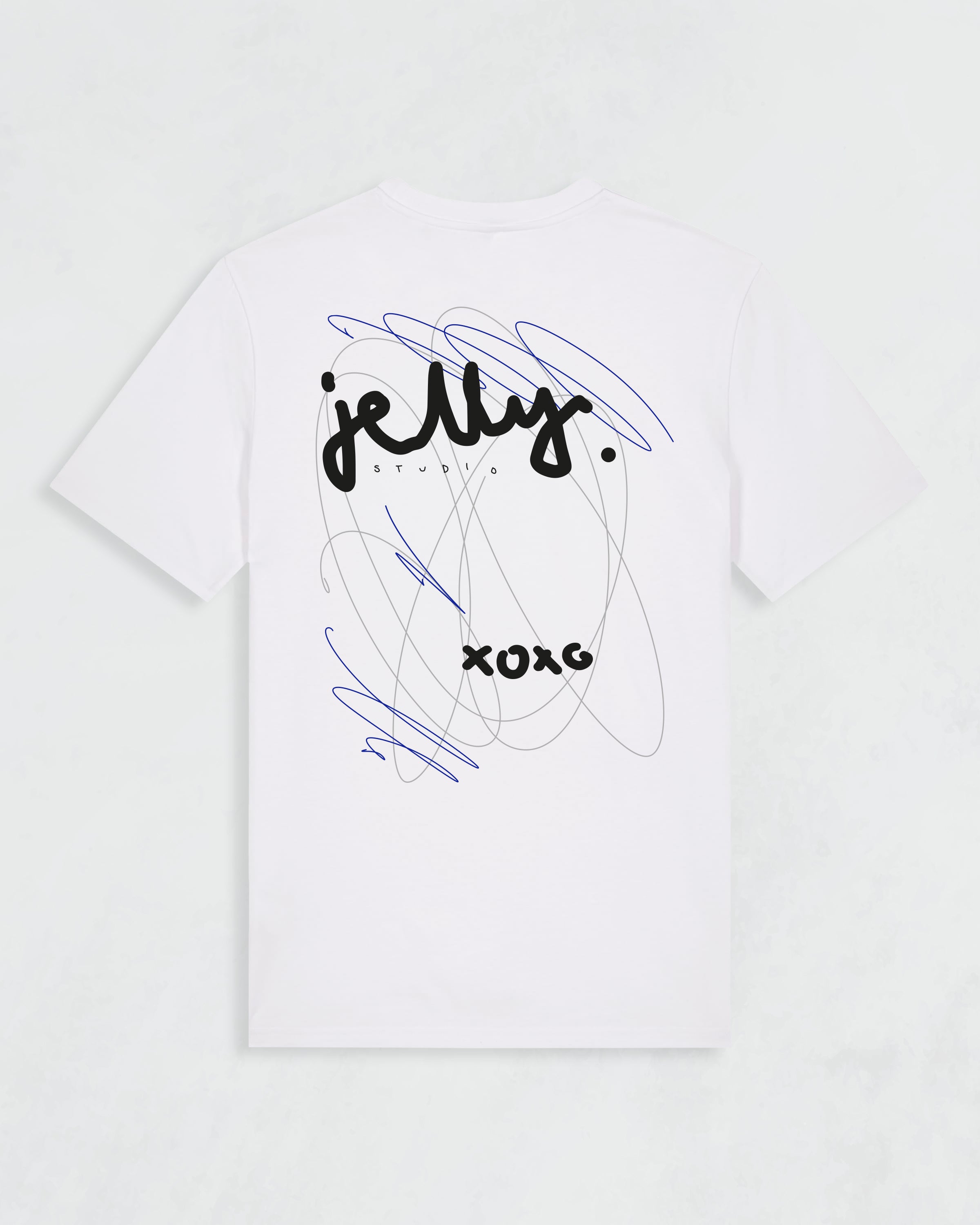 Shirt KRINGEL weiss / blau