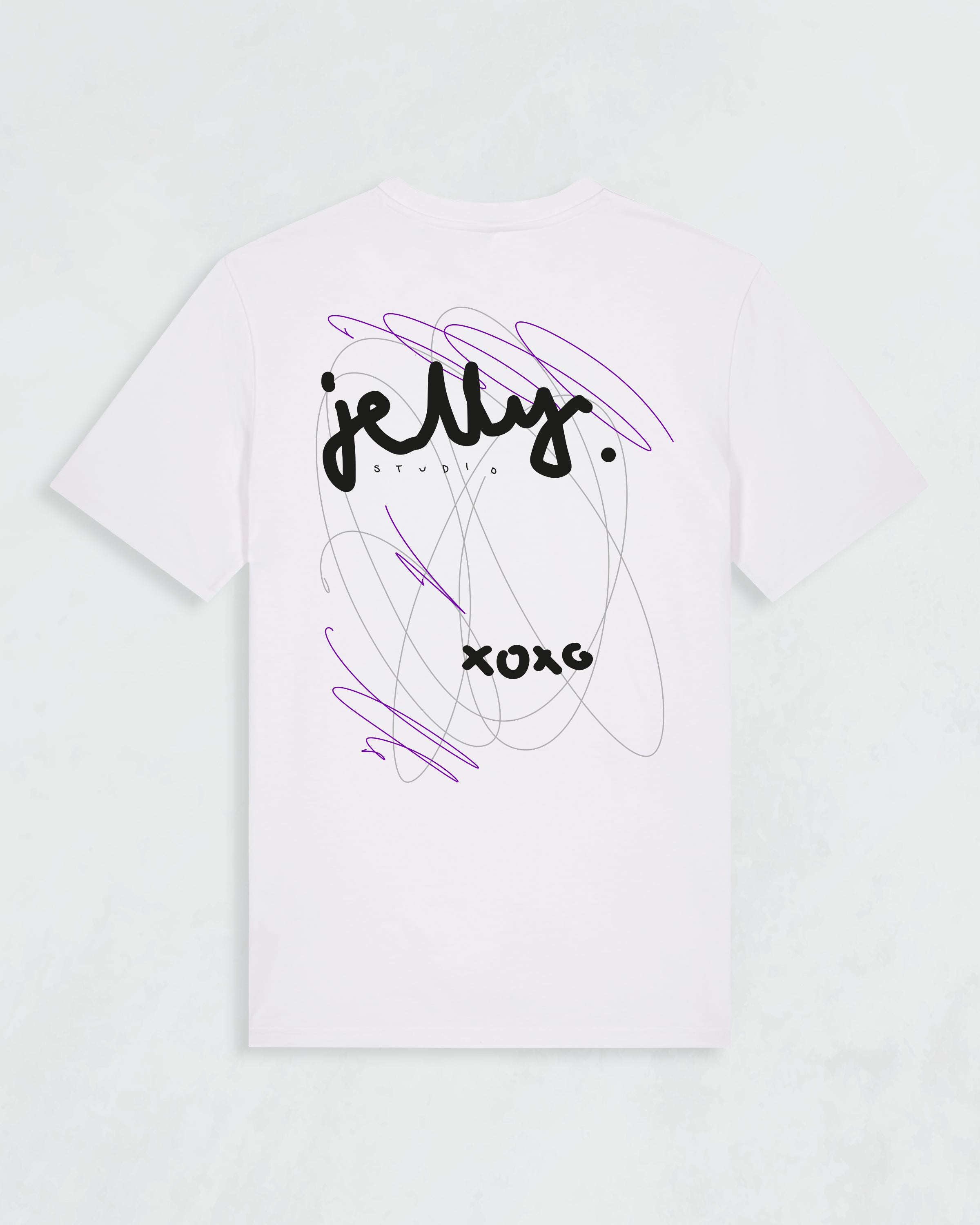 Shirt KRINGEL weiss / lila